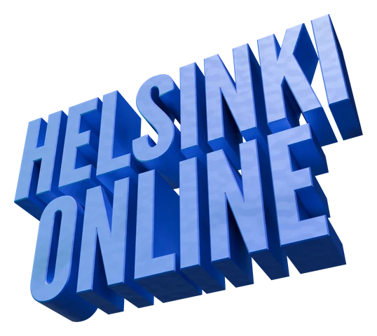 Helsinki Online logo, angled