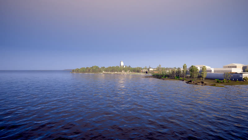 Low over the sea towards Suomenlinna